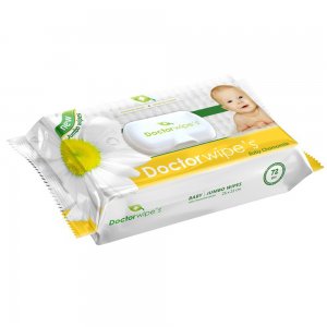 Servetele Umede DOCTOR WIPE'S Baby Jumbo, 72 Buc/Pachet, Extract de Musetel, Servetele Umede Bebelusi cu Extracte Naturale, Servetele Umede pentru Copii, Servetele Umede Baby, Servetele Umede DOCTOR WIPE'S, Servetele Umede Bebelusi DOCTOR WIPE'S