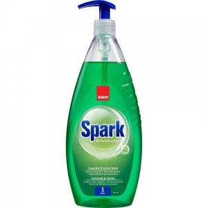 SANO Spark Detergent Lichid pentru Vase, 1 L, Castravete si Lamaie, Detergent Vase cu Pompita, Detergent Castravete Crud si Lamaie, Detergenti Lichizi pentru Vase, Detergent Bucatarie, Solutie de Curatat Sano SANO Spark Detergent Lichid pentru Vase, 1 L, Castravete si Lamaie, Detergent Vase cu Pompita, Detergent Castravete Crud si Lamaie, Detergenti Lichizi pentru Vase, Detergent Bucatarie, Solutie de Curatat Sano