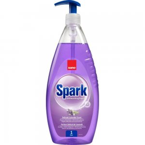 SANO Spark Detergent Lichid pentru Vase, 1 L, Parfum Lavanda, Detergent Vase cu Parfum Delicat de Levantica, Detergent Vase cu Pompita, Detergenti Lichizi pentru Vase, Detergent Bucatarie, Solutie de Curatat Sano SANO Spark Detergent Lichid pentru Vase, 1 L, Parfum Lavanda, Detergent Vase cu Parfum Delicat de Levantica, Detergent Vase cu Pompita, Detergenti Lichizi pentru Vase, Detergent Bucatarie, Solutie de Curatat Sano