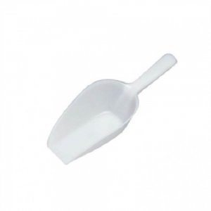 Scafa Plastic Alimente, 21x7x4 cm, Crem, Scafa Manuala pentru Alimente, Scafe Mici din Plastic pentru Alimente, Instrumente si Ustenstile Bucatarie, Scafa Mica Plastic pentru Zahar si Faina, Scafa din Plastic pentru Cantarirea Alimentelor