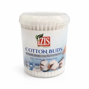 Betisoare pentru Urechi IZIS din Bumbac, 100 Buc/Set, Albe, Ambalat la Cutie, Albe, Betisoare Cosmetice, Betisoare pentru Urechi, Betisoare Igiena Urechi, Betisoare din Bumbac pentru Urechi, Betisoare Curatare Urechi, Articole de Igiena