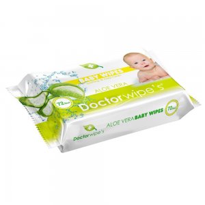 Servetele Umede DOCTOR WIPE'S Aloe Vera, 72 Buc/Pachet, Extract de Aloe Vera, Servetele Umede Bebelusi cu Extracte Naturale, Servetele Umede pentru Copii, Servetele Umede Baby, Servetele Umede DOCTOR WIPE'S, Servetele Umede Bebelusi DOCTOR WIPE'S