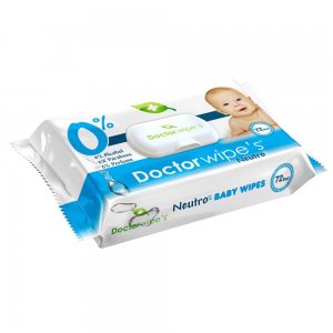 Servetele Umede DOCTOR WIPE'S Neutro Baby Wipes, 72 Buc/Pachet, cu Glicerina, Servetele Umede Bebelusi cu Glicerina, Servetele Umede pentru Copii, Servetele Umede Baby, Servetele Umede DOCTOR WIPE'S, Servetele Umede Bebelusi DOCTOR WIPE'S