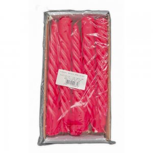Lumanari Spiralate, Lungime 20 cm, 10 Buc/Set, Culoare Rosu Lumanari Spiralate, Lungime 20 cm, 10 Buc/Set, Culoare Rosu