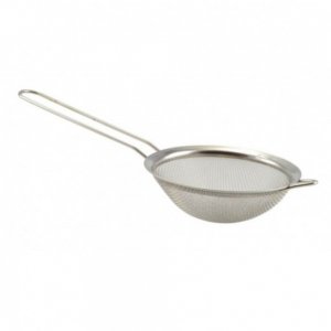 Strecuratoare Metalica, Diametru 10 cm, Strecuratoare din Metal, Strecuratoare Ceai, Strecuratoare Lapte, Strecuratoare Multifunctionala, Sita Deasa, Strecuratoare cu Sita Deasa, Strecuratoare Mica, Instrumente de Bucatarie