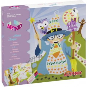 Cutie Cu Articole Creative Pentru Copii, Alpino Artkid Magos Y Brujas