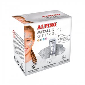 Make-up Lichid, 14ml, Alpino Metallic Glitter - Argintiu Make-up Lichid, 14ml, Alpino Metallic Glitter - Argintiu