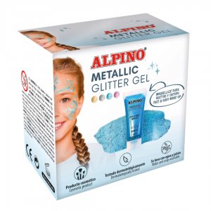 Make-up Lichid, 14ml, Alpino Metallic Glitter - Albastru Make-up Lichid, 14ml, Alpino Metallic Glitter - Albastru