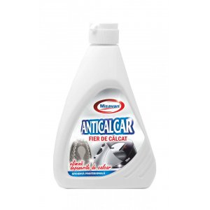 Solutie Anticalcar pentru Fier de Calcat Misavan, 500ml, Solutie Lichida pentru Anticalcar, Solutie Lichida Iefina pentru Fier de Calcat, Produse Anticalcar Misavan, Produse Anticalcar Lichide