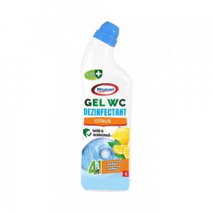 Solutie curatare toaleta Misavan Gel Wc Citrus 4in1 1l, Dezinfectant Tip Gel pentru Toaleta, Dezinfectant Ieftin Toaleta, Dezinfectant Sanitare Misavan