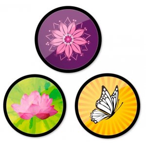 Insigne, 3buc/set, Roller Nikidom - Spring