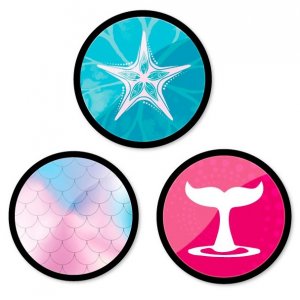 Insigne, 3buc/set, Roller Nikidom - Mermaid