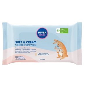 Nivea Servetele Umede Baby Soft And Cream, 57 Buc/pachet