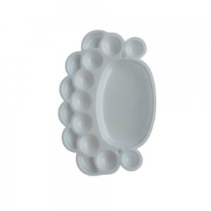 CASA OFFICE Paleta Pictura Ovala Mare, Paleta pentru Amestecat Culori, 15 Compartimente, Material Plastic, Culoare Alb, Dimensiune 20,5x14 cm CASA OFFICE Paleta Pictura Ovala Mare, Paleta pentru Amestecat Culori, 15 Compartimente, Material Plastic, Culoare Alb, Dimensiune 20,5x14 cm