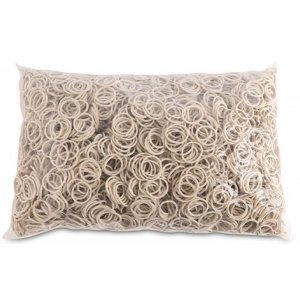 Elastice Pentru Bani, 1.5mm Grosime, D 20mm, 60% Cauciuc, 1000g/punga, Office Products -culoare Alba