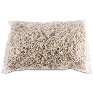 Elastice Pentru Bani, 1.5mm Grosime, D 30mm, 60% Cauciuc, 1000g/punga, Office Products -culoare Alba