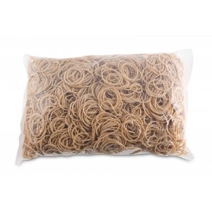 Elastice Pentru Bani, 1.5mm Grosime, D 30mm, 60% Cauciuc, 1000g/punga, Office Products -culoare Natu