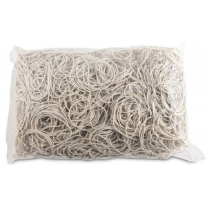 Elastice Pentru Bani, 1.5mm Grosime, D 50mm, 60% Cauciuc, 1000g/punga, Office Products -culoare Alba