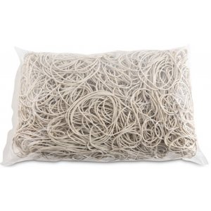 Elastice Pentru Bani, 1.5mm Grosime, D 70mm, 60% Cauciuc, 1000g/punga, Office Products -culoare Alba