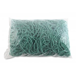 Elastice Pentru Bani, 1.5mm Grosime, D 80mm, 60% Cauciuc, 1000g/punga, Office Products-culoare Verde