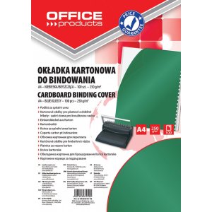 Coperta Carton Lucios 250g/mp, A4, 100/top, Office Products - Verde