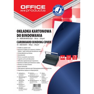 Coperta Carton Lucios 250g/mp, A4, 100/top, Office Products - Bleumarin