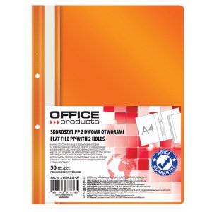 Dosar Plastic Pp Cu Sina, Cu Gauri, Grosime 100/170microni, 50 Buc/set, Office Products - Orange Dosar Plastic Pp Cu Sina, Cu Gauri, Grosime 100/170microni, 50 Buc/set, Office Products - Orange