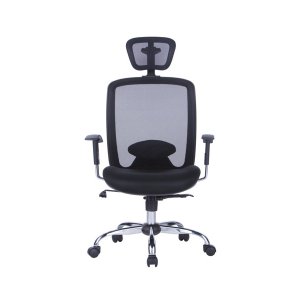 Scaun De Birou, Brate Plastic, Rotile, Mesh Textil, Cu Tetiera, Office Products Samos - Negru Scaun De Birou, Brate Plastic, Rotile, Mesh Textil, Cu Tetiera, Office Products Samos - Negru