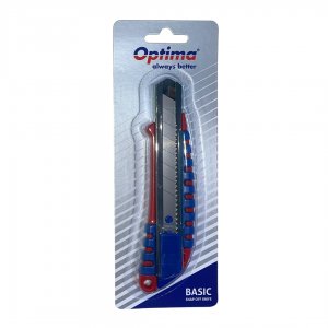 Cutter Optima Basic, Lama 9mm Sk7, Sina Metalica, Simplu