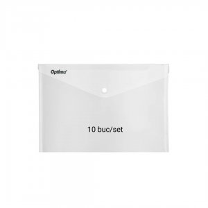 Mapa Pp Protectie Documente A6 Landscape, Inchidere Cu Capsa, 10/set, Optima - Transparent Mapa Pp Protectie Documente A6 Landscape, Inchidere Cu Capsa, 10/set, Optima - Transparent