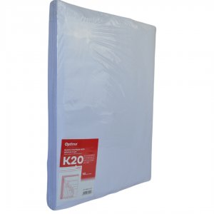 Plic Antisoc K20, 370x480mm - Ext., 350x470mm - Int., Lipire Siliconica, 10 Buc/set, Optima - Alb