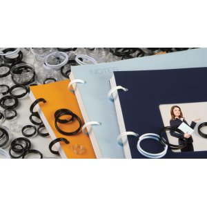 Inele Plastic Pentru Legat, 10 Mm, 600buc/cut, Opus Easyring - Transparent