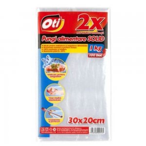Set 100 Pungi Alimentare OTI SOLID 1 Kg, 300x200 mm, Pungi LDPE pentru Alimente, Pungi Alimentare pentru Congelator, Pungi pentru Congelarea Alimentelor, Pungi din Plastic pentru Alimente, Pungi pentru Pastrarea Alimentelor la Rece Set 100 Pungi Alimentare OTI SOLID 1 Kg, 300x200 mm, Pungi LDPE pentru Alimente, Pungi Alimentare pentru Congelator, Pungi pentru Congelarea Alimentelor, Pungi din Plastic pentru Alimente, Pungi pentru Pastrarea Alimentelor la Rece