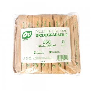 Palete pentru Cafea din Lemn Biodegradabile 110 mm, 250 Buc/Set, Ambalate Individual Palete pentru Cafea din Lemn Biodegradabile 110 mm, 250 Buc/Set, Ambalate Individual