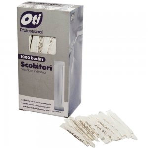 Scobitori din Lemn OTI, 1000 Buc/Set, Lungime 65 mm, Ambalate Individual, Scobitori din Lemn, Scobitori pentru Petreceri, Scobitori pentru Aperitive, Scobitori Festive, Scobitori pentru Picnic