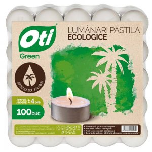 Set 100 Lumanari Ecologice OTI Green, Timp Ardere 4 h, Forma Pastila, Lumanari Ecologice, Lumanari Pastila, Set Lumanari Ecologice, Lumanari Neparfumate, Lumanari Pastila fara Parfum, Lumanare din Ceara Naturala Set 100 Lumanari Ecologice OTI Green, Timp Ardere 4 h, Forma Pastila, Lumanari Ecologice, Lumanari Pastila, Set Lumanari Ecologice, Lumanari Neparfumate, Lumanari Pastila fara Parfum, Lumanare din Ceara Naturala