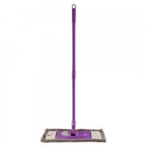 Mop Plat OTI cu Coada Metalica, Lungimea 150 cm, Microfibra, Culoare Mov, Mopuri Plate, Mopuri cu Coada Metalica, Mopuri Curatenie, Mopuri din Microfibra, Mop Plat Microfibra, Mopuri Menaj, Accesorii pentru Uz Casnic