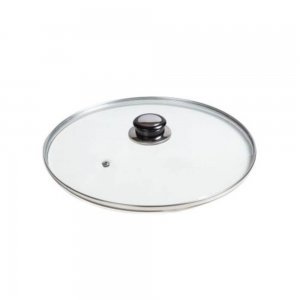 Capac Sticla Termorezistenta, Diametru 30 cm, Maner Plastic, pentru Oale si Tigai, Capace de Sticla pentru Oale si Tigai, Capace din Sticla Termorezistenta, Capace Termorezistente pentru Bucatarie, Vesela Bucatarie, Accesorii pentru Vase