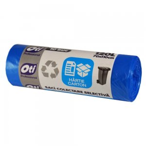 Saci OTI Colectare Selectiva, 120L, 70x110 cm, Albastru, 10 Buc/Rola, Hartie/Carton, Saci Menaj, Saci de Gunoi, Saci Menajeri 120L, Saci de Gunoi Plastic si Metal, Saci Colectare Selectiva Saci OTI Colectare Selectiva, 120L, 70x110 cm, Albastru, 10 Buc/Rola, Hartie/Carton, Saci Menaj, Saci de Gunoi, Saci Menajeri 120L, Saci de Gunoi Plastic si Metal, Saci Colectare Selectiva