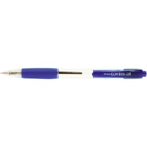 Pix Penac Cch-3, Cu Mecanism, Rubber Grip, 0.7mm, Corp Transparent - Scriere Albastra Pix Penac Cch-3, Cu Mecanism, Rubber Grip, 0.7mm, Corp Transparent - Scriere Albastra