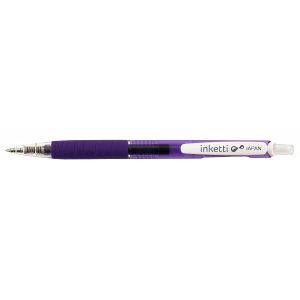 Pix Cu Gel Penac Inketti, Rubber Grip, 0.5mm, Corp Violet Transparent - Scriere Violet Pix Cu Gel Penac Inketti, Rubber Grip, 0.5mm, Corp Violet Transparent - Scriere Violet