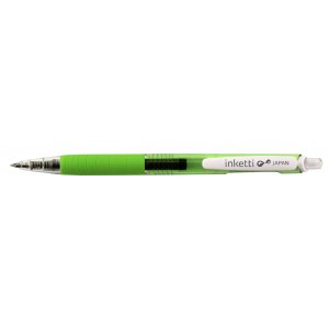 Pix Cu Gel Penac Inketti, Rubber Grip, 0.5mm, Corp Verde Lime Transparent - Scriere Verde Lime