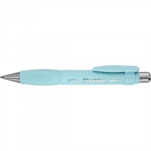 Pix Penac Chubby, Rubber Grip, 1.0mm, Varf Metalic, Corp Sky Blue - Scriere Albastra