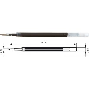 Rezerve Cu Gel Penac Gbr3, 2 Buc/set, 0.7mm, Pentru Inketti, Fx-7, Cch-3 Gel - Albastru