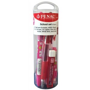 Set Scoala Penac - 8 Piese - Roz