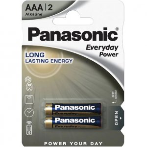 Baterii Alkaline R3, Aaa, 1.5v, 2 Buc/blister - Panasonic Everydaypower