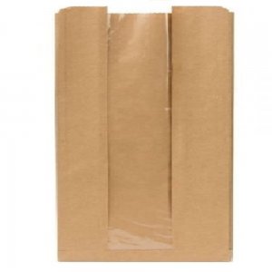Pungi din Hartie cu Fereastra BOPP, 30x7x39 cm, 500 Buc/Bax, pentru Patiserii si Brutarii Pungi din Hartie cu Fereastra BOPP, 30x7x39 cm, 500 Buc/Bax, pentru Patiserii si Brutarii