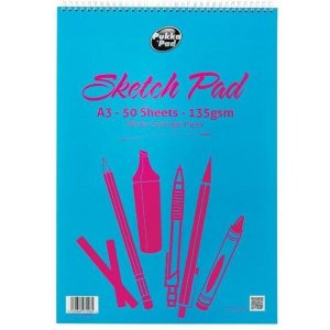 Bloc Desen Cu Spirala Dubla, A3, 50 File - 135g/mp, Pukka Sketch