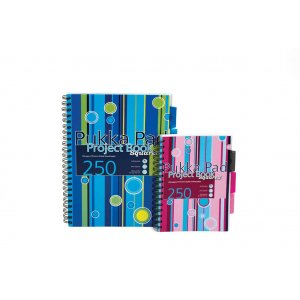 Project Book A4, 125 File 80g/mp, Cu Spirala Dubla, Coperti Pp, Pukka Stripes - Matematica/dictando Project Book A4, 125 File 80g/mp, Cu Spirala Dubla, Coperti Pp, Pukka Stripes - Matematica/dictando