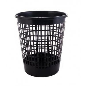 Cos Plastic Cu Perforatii, Capacitate 50l, Plafor - Negru